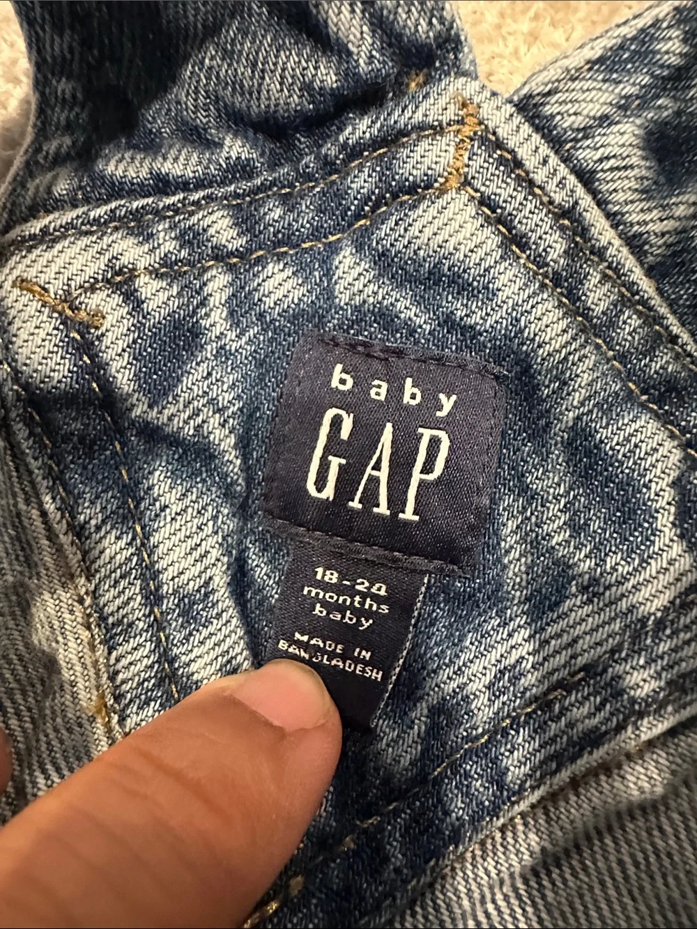 GAP Denim Blue Kids Overalls